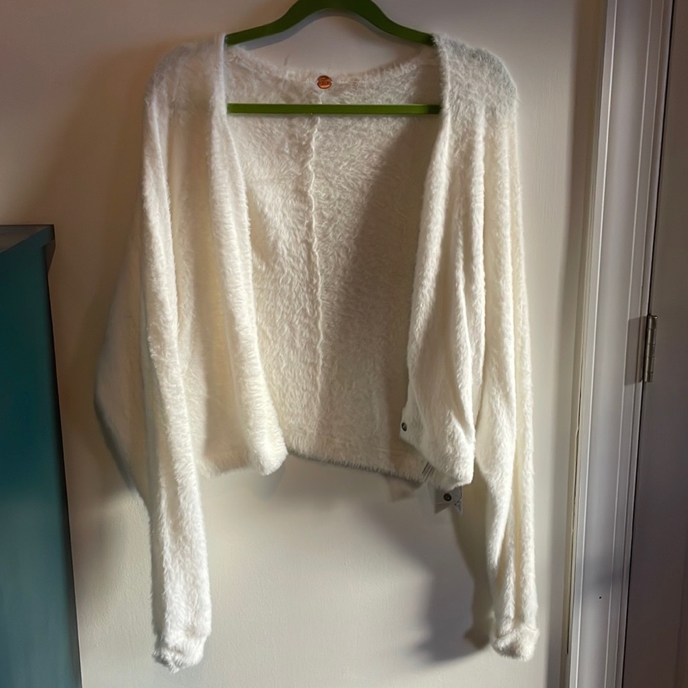 NWT Fuzzy free people cardigan